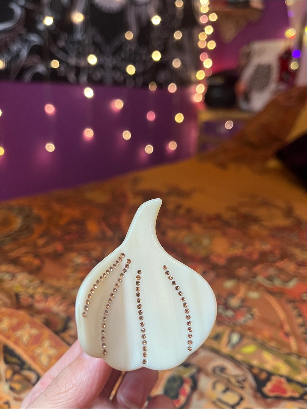 Funky garlic š§ mini claw hair clip